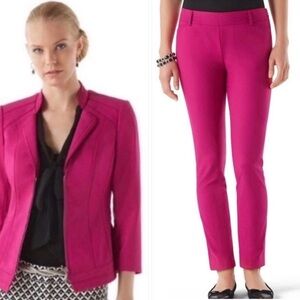 WHBM Fusia Pink Blazer and Pants Set